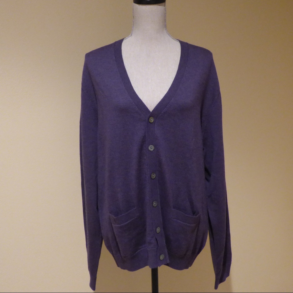 Brooks Brothers NWT Merino Wool Cardigan SIZE L